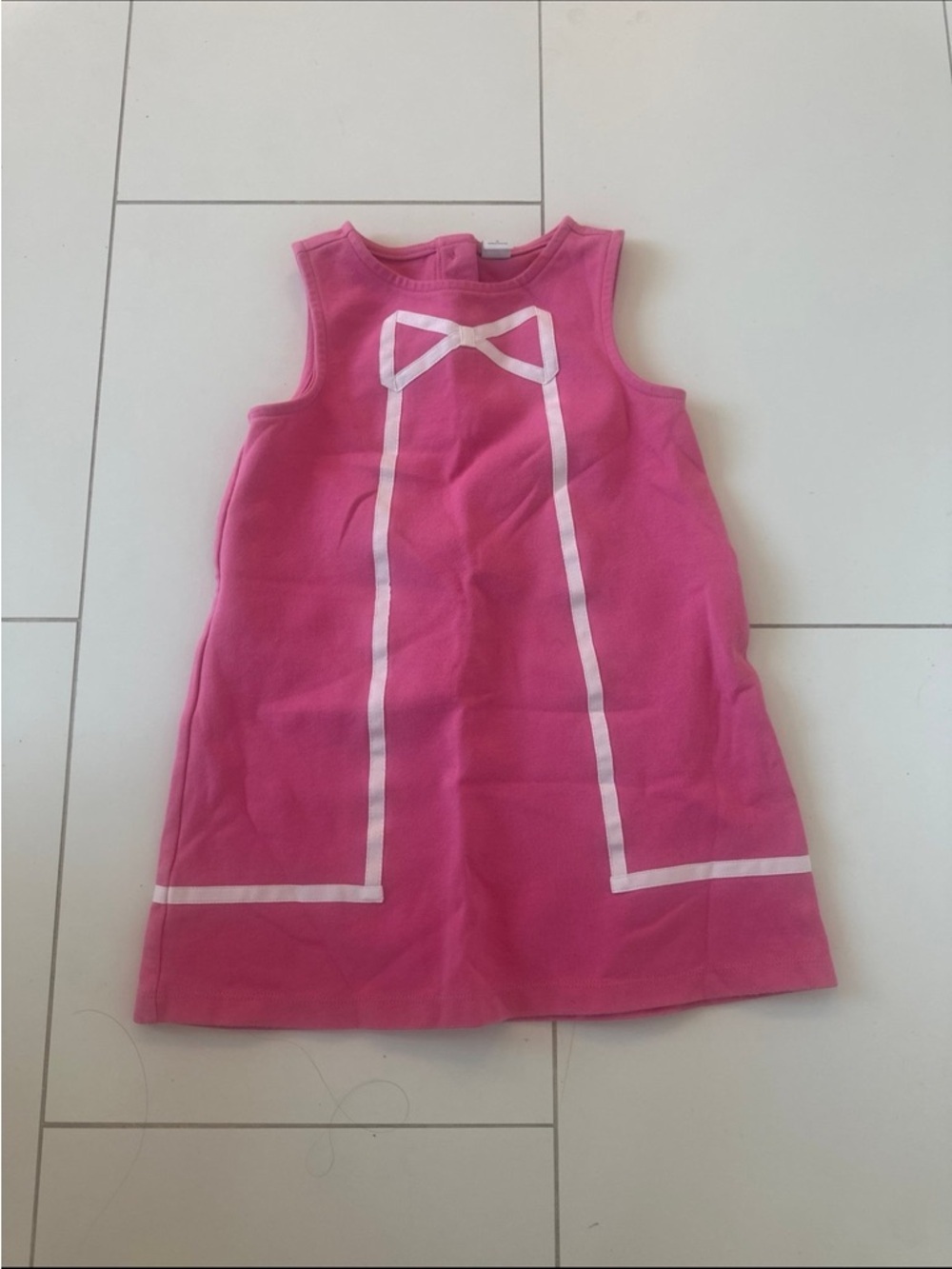 Janie and jack dress 4 bow Pink Bow-Trim Sleeveless Dress